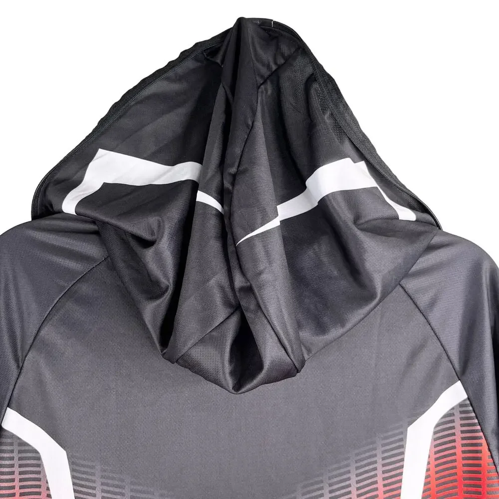 Abu Garcia Mens Jacket Fishing Fish Full Zip Hood M New